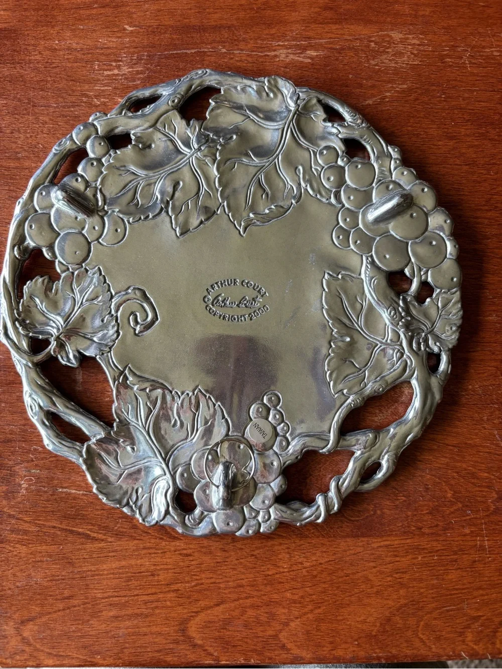 Arthur Court Grapevine Trivet or wallhanging vintage